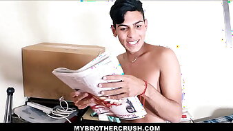 Older White Jock Stepbrother Pays Off Young Twink Latino Paper Route So They Tushy Fuck POV