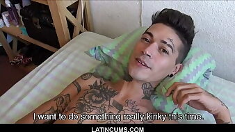 LatinCums.com - Young Tattooed Latino Twink Boy Kendro Fucked By Straight Guy For Top-hole